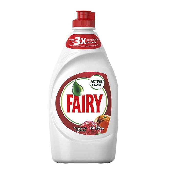 FAIRY υγρό πιάτων ρόδι και σαγκουίνι 450ml