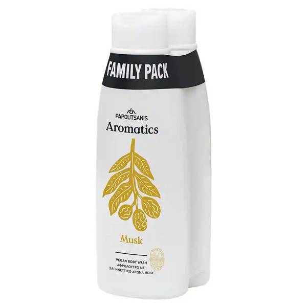 ΠΑΠΟΥΤΣΑΝΗΣ Aromatics αφρόλουτρο musk 2x650ml