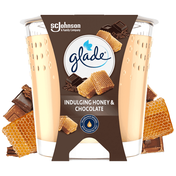 GLADE αρωματικό κερί μέλι και σοκολάτα 112gr