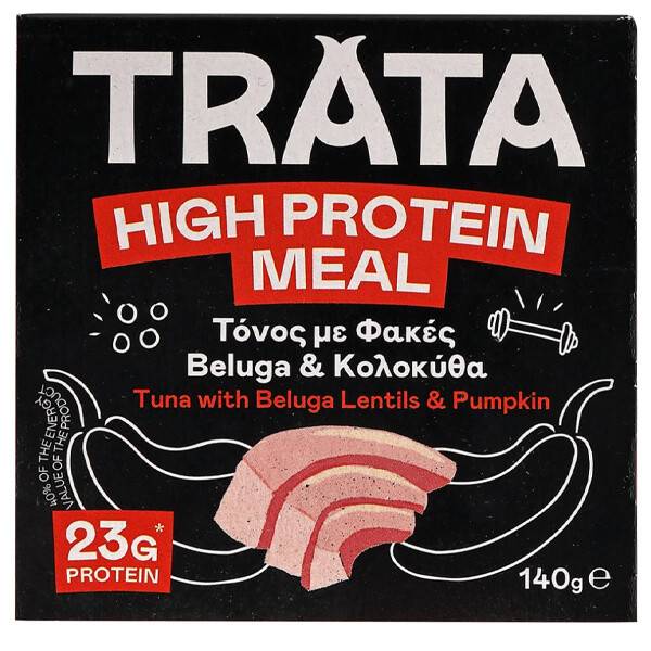 TRATA τόνος high protein με φακές και κολοκύθα 140gr