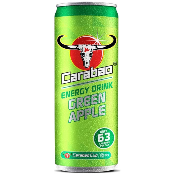 CARABAO ενεργειακό ποτό green apple 330ml