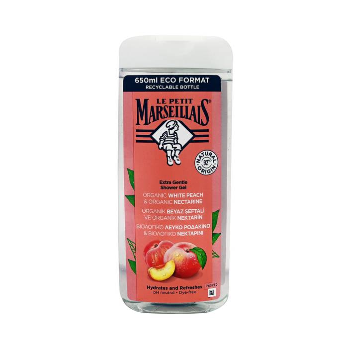 LE PETIT MARSEILLAIS αφρόλουτρο ροδάκινο και νεκταρίνι 650ml