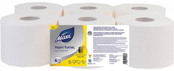 MAXI χαρτί υγείας αυτόματης μηχανής 6x750gr