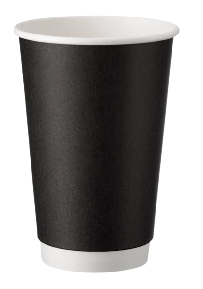 ΘΑΛΑΣΣΙΝΟΣ ποτήρι χάρτινο μαύρο double wall 16oz 25τεμ