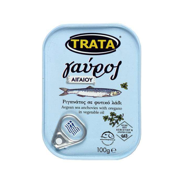 TRATA γαύρος ριγανάτος σε φυτικό λάδι 100gr
