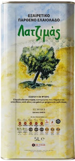 ΛΑΤΖΙΜΑΣ ελαιόλαδο εξαιρετικά παρθένο 5lt