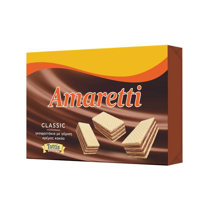 TOTTIS Amaretti γκοφρέτα κρέμα κακάο 68gr
