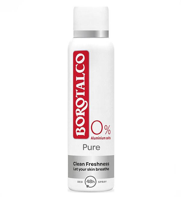 BOROTALCO αποσμητικό σώματος spray pure 0% 150ml
