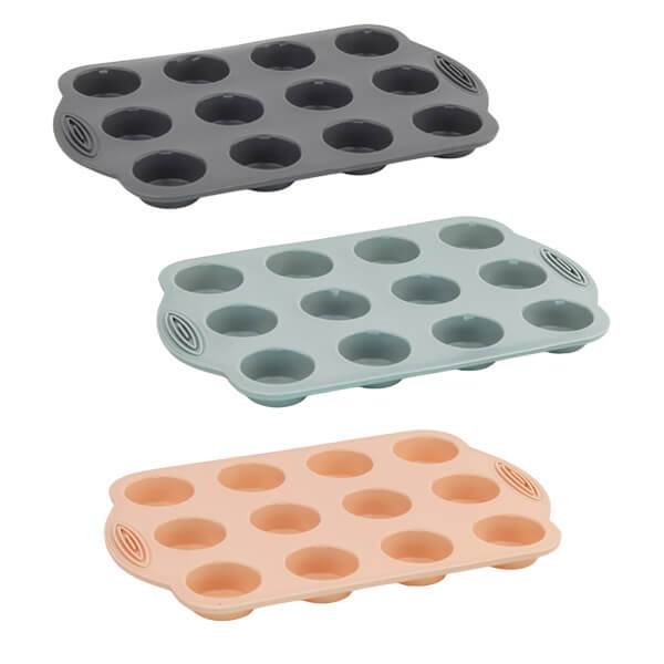 TNS φόρμα ζαχαροπλαστικής για muffin σιλικόνης 12 θέσεων