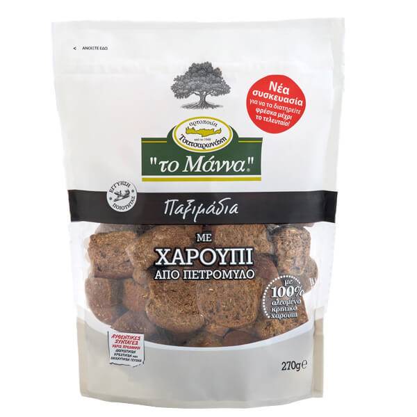 ΤΣΑΤΣΑΡΩΝΑΚΗ Το Μάννα παξιμάδι με χαρούπι 270gr