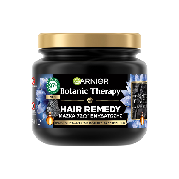 GARNIER Botanic Therapy μάσκα μαλλιών magnetic charcoal 340ml
