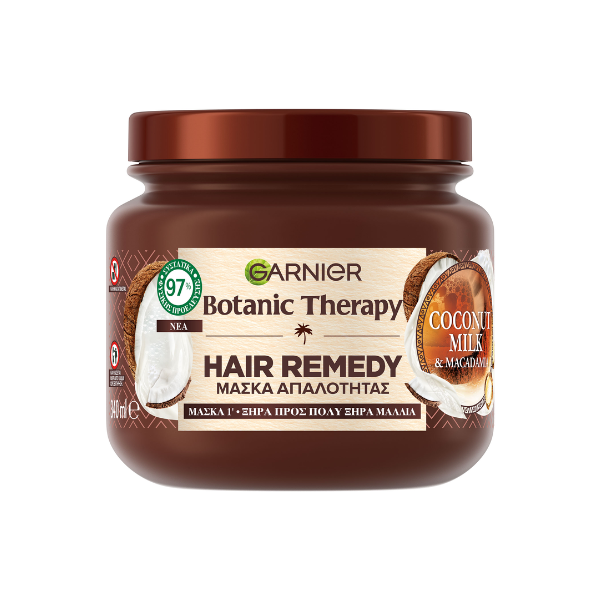 GARNIER Botanic Therapy μάσκα μαλλιών coconut milk και macadamia 340ml