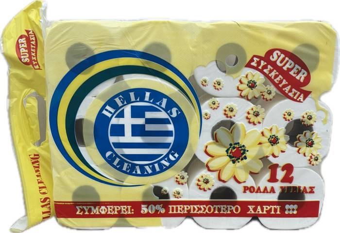 ORBITA HELLAS χαρτί υγείας cleaning ultra soft 2φυλλο 12x150gr
