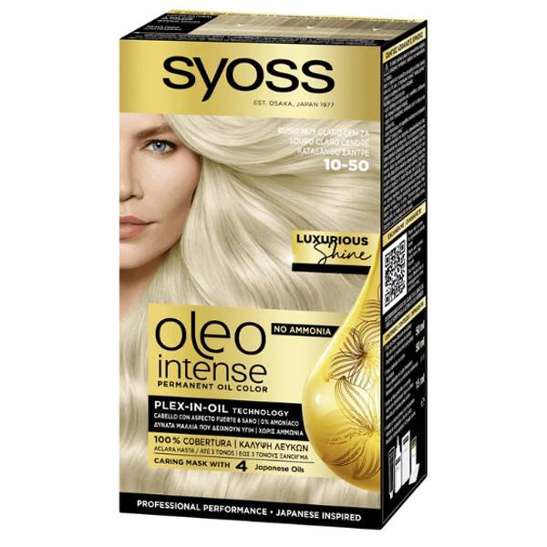 SYOSS βαφή μαλλιών oelo intense κατάξανθο σαντρέ 10-50