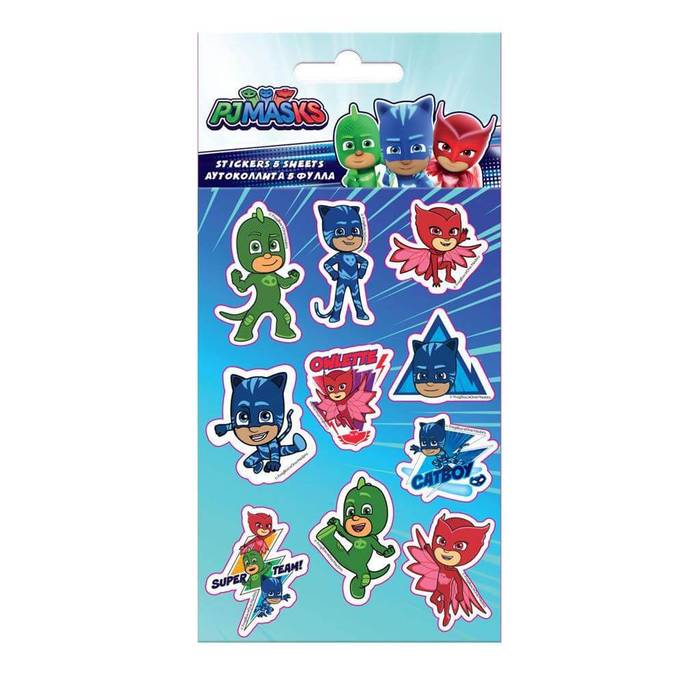 THE LITTLIES αυτοκόλλητα pj masks 8x12cm 5 φύλλα