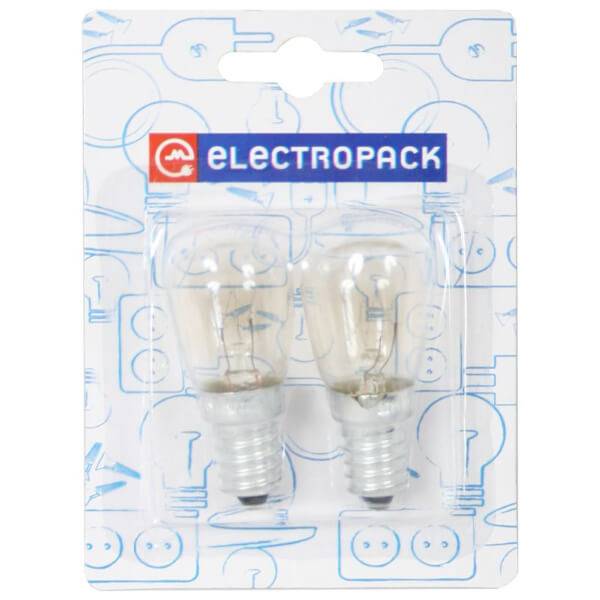 ELECTROPACK λαμπάκι βιδωτό ψυγείου Ε14 15W 2τεμ