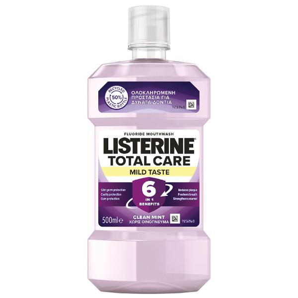LISTERINE στοματικό διάλυμα total care με ήπια γέυση 500ml