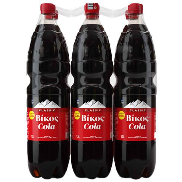 ΒΙΚΟΣ αναψυκτικό cola μπουκάλι 6x1,5lt
