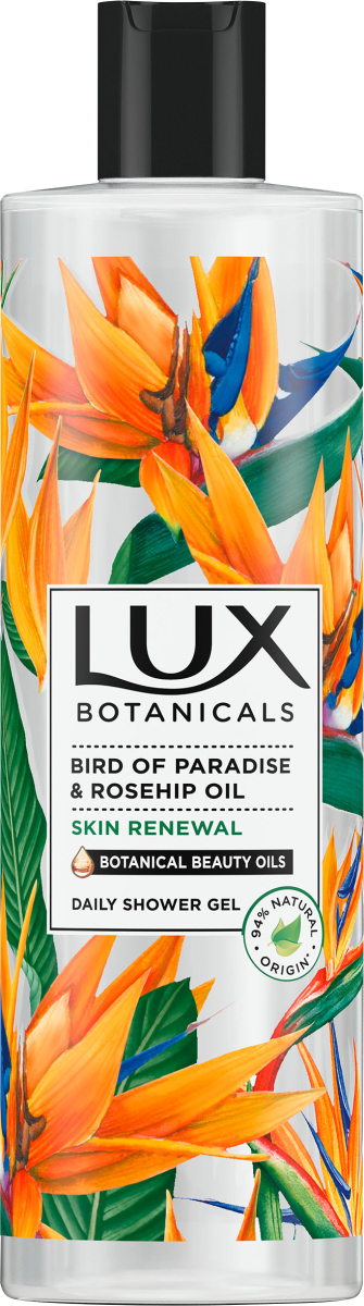 LUX αφρόλουτρο Botanicals skin renewal bird of paradise και rosehip oil 500ml
