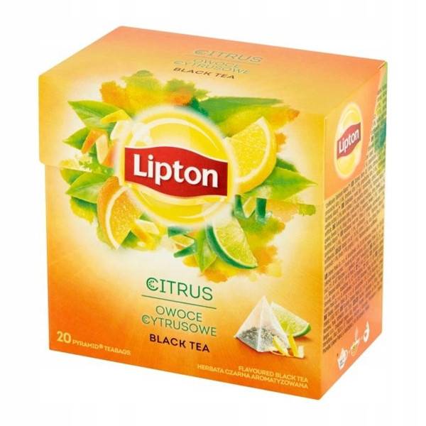LIPTON τσάι πυραμίδα με εσπεριδοειδή 20x1,8gr