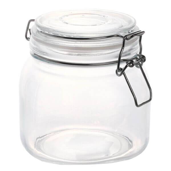 Βάζο γυάλινο με αεροστεγές καπάκι 750ml