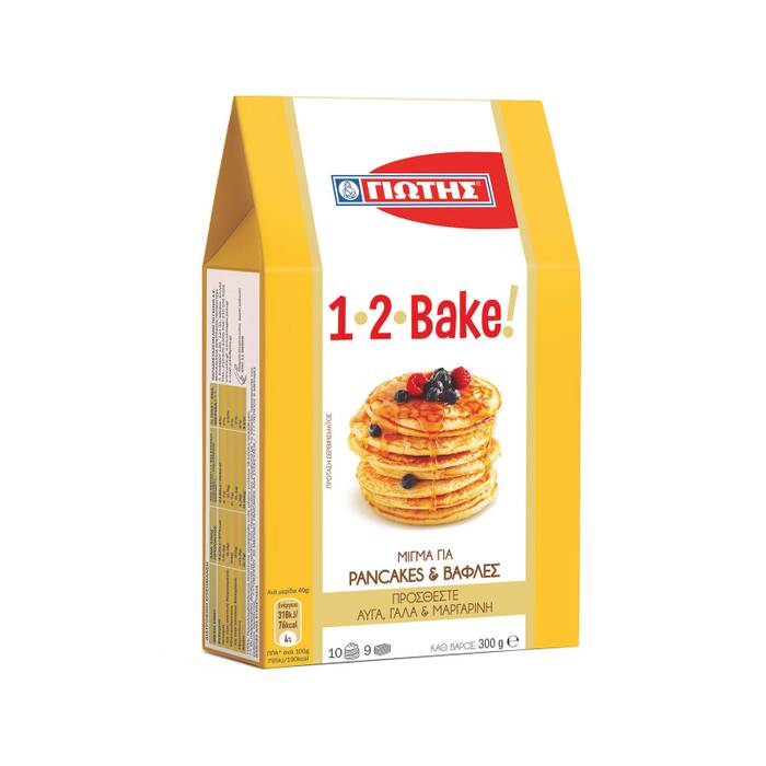 ΓΙΩΤΗΣ 1-2 bake μείγμα για pancakes και βάφλες 300gr