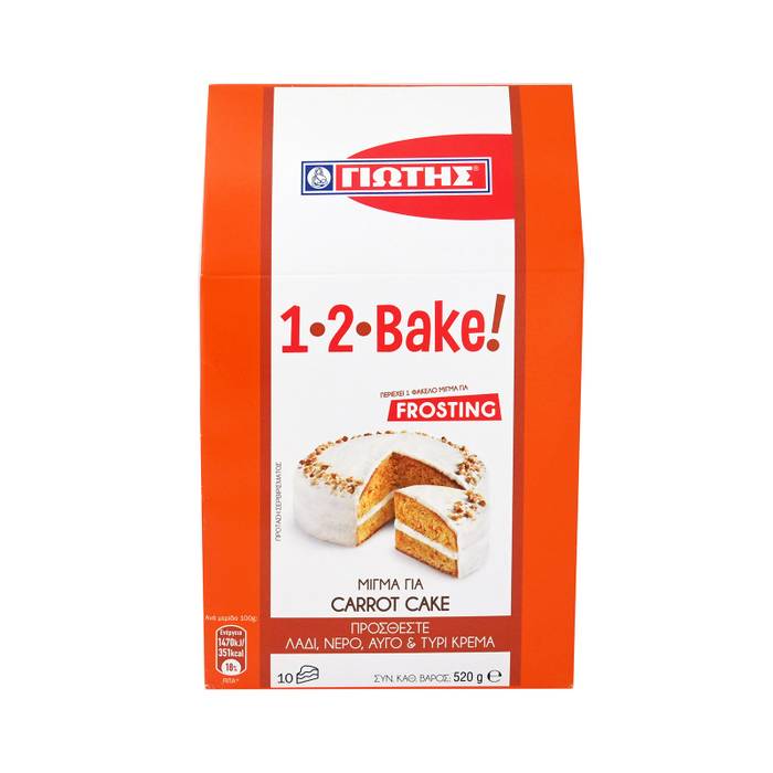 ΓΙΩΤΗΣ 1-2 bake μείγμα για carrot cake 520gr