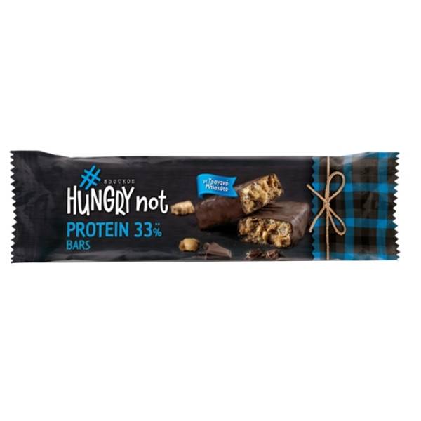 HUNGRY NOT μπάρα πρωτεϊνης με μαύρη σοκολάτα και μπισκότο 40gr