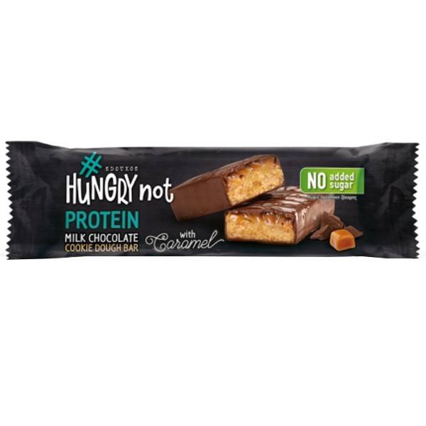 HUNGRY NOT μπάρα πρωτεϊνης cookie dough με σοκολάτα γάλακτος χωρίς ζάχαρη 50gr