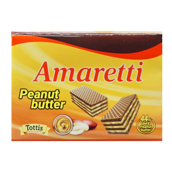 TOTTIS Amaretti γκοφρετάκια με φυστικοβούτυρο 12x68gr