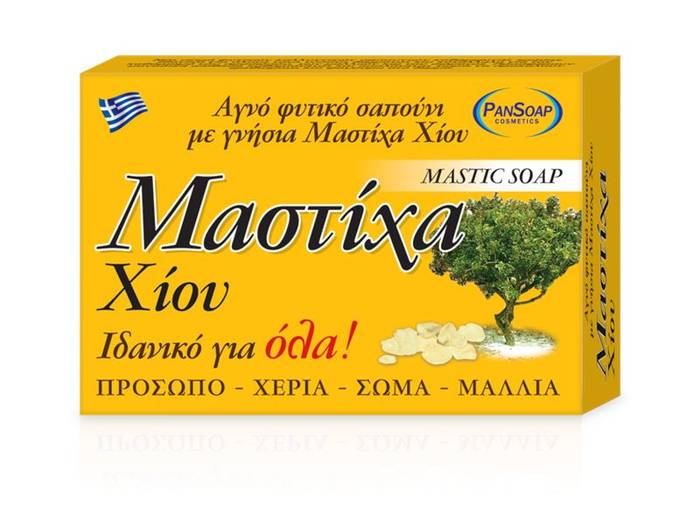 PANSOAP σαπούνι φυτικό με γνήσια μαστίχα Χίου 125gr