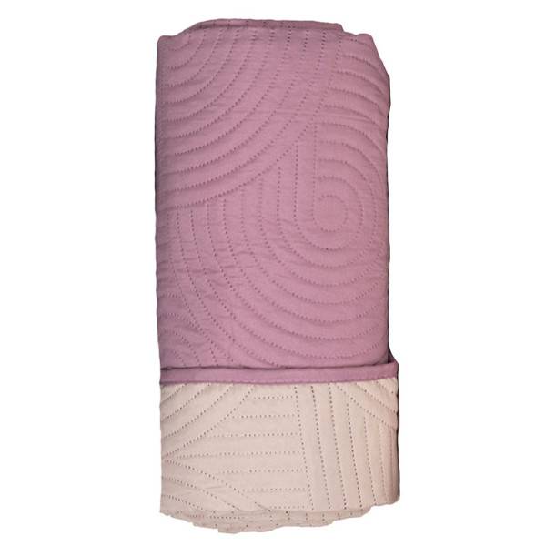 FLAMINGO Ultrasonic Ala κουβερλί 100% μικροϊνών rotten apple και beige 160x220cm
