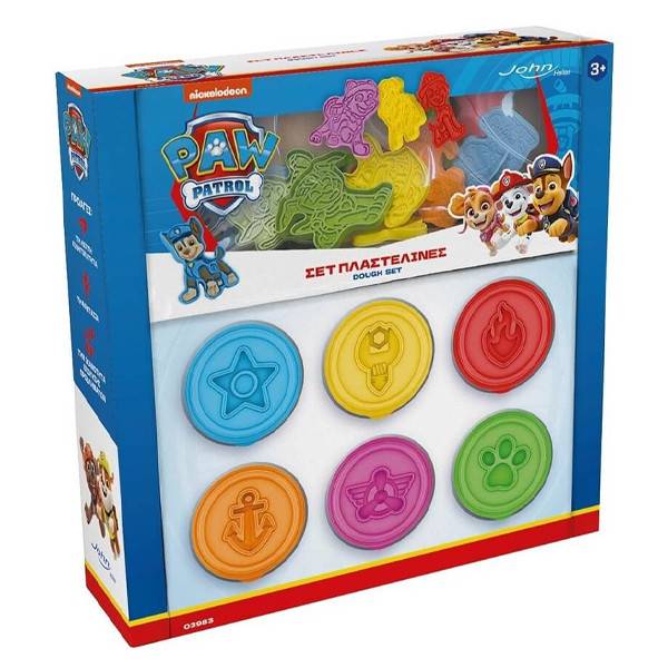 JOHN πλαστελίνη paw patrol με αξεσουάρ