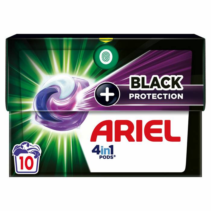 ARIEL κάψουλες πλυντηρίου ρούχων Black Protection 10τεμ