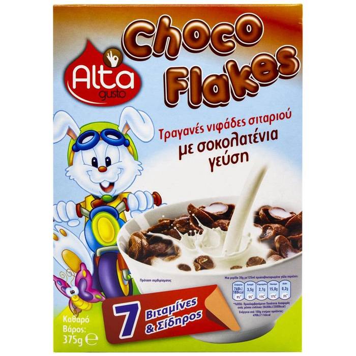 ALTA Gusto Δημητριακά Choco Flakes 375gr
