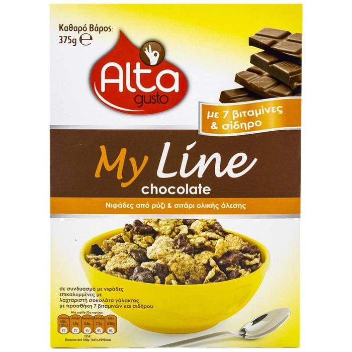 ALTA Gusto Δημητριακά My Line Chocolate 375gr