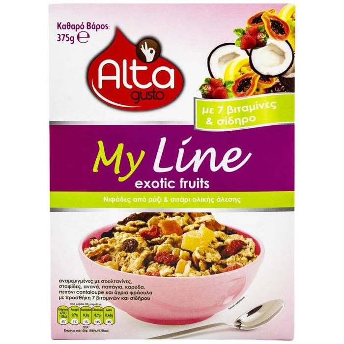 ALTA Gusto Δημητριακά My Line Exotic Fruits 375gr
