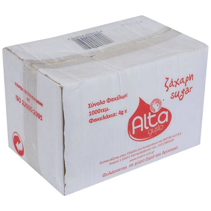 ALTA Gusto Ζάχαρη Μερίδες 1000τεμ