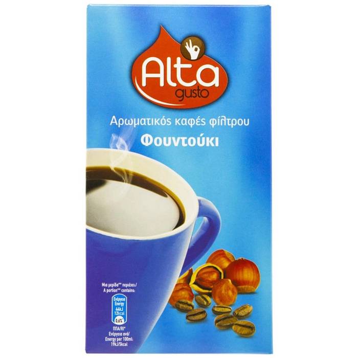 ALTA Gusto Καφές Φίλτρου Άρωμα Φουντούκι 250gr
