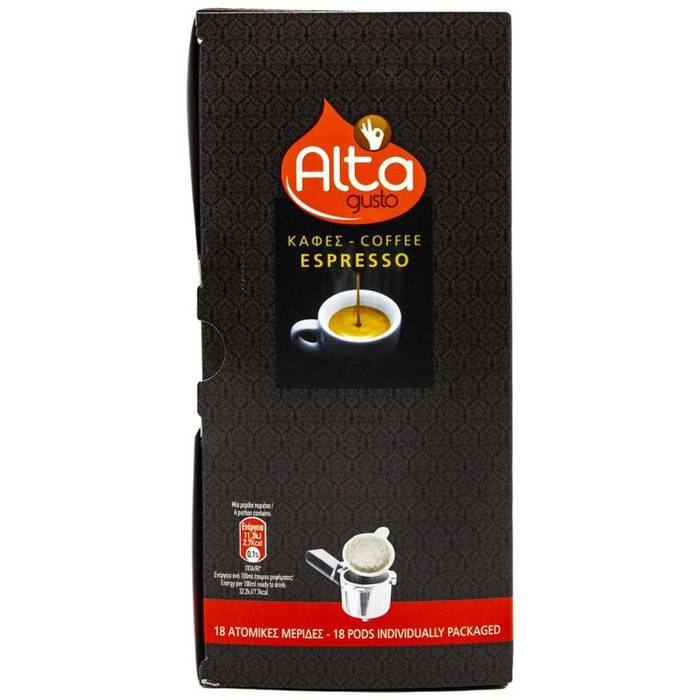 ALTA Gusto Μερίδες Espresso 18 τεμάχια