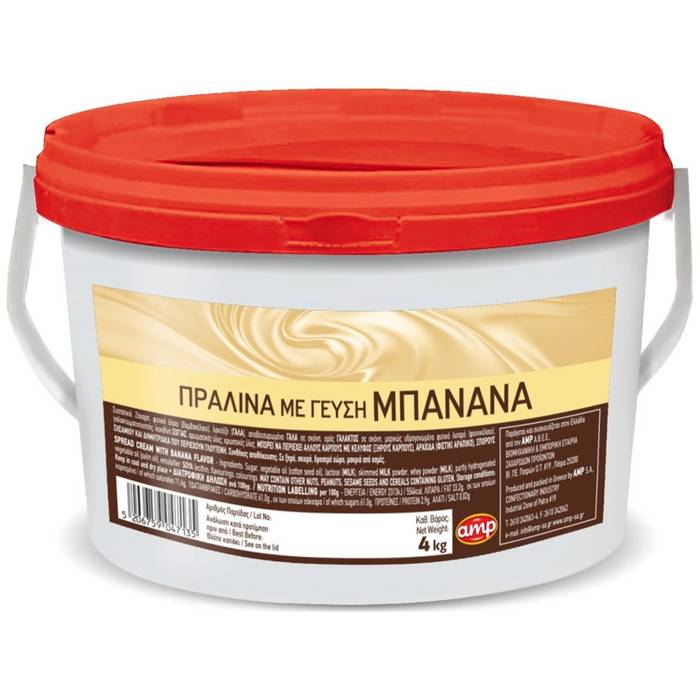 AMP Πραλίνα Με Γεύση Μπανάνα 4kg