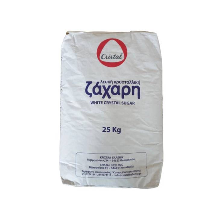 CRISTAL Ζάχαρη Λευκή Κρυσταλλική Εισαγωγής 25kg