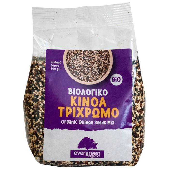 EVERGREEN ORGANICS κινόα τρίχρωμη βιολογική 300gr