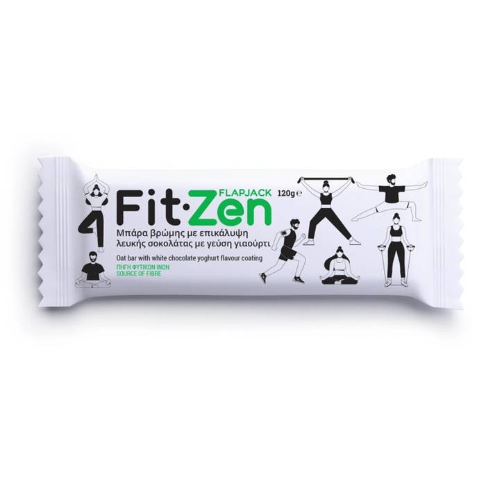 FIT ZEN FLAP JACK μπάρα βρώμης με επικάλυψη γιαούρτι 120gr