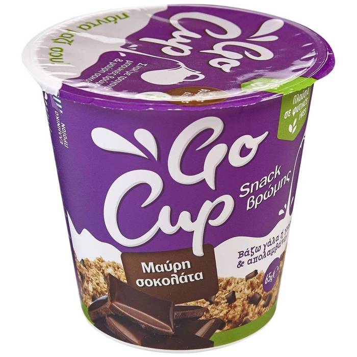 GO CUP Snack Βρώμης Σοκολάτα 65gr