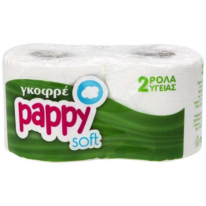 PAPPY SOFT χαρτί υγείας γκοφρέ 2πλό 0,196kg