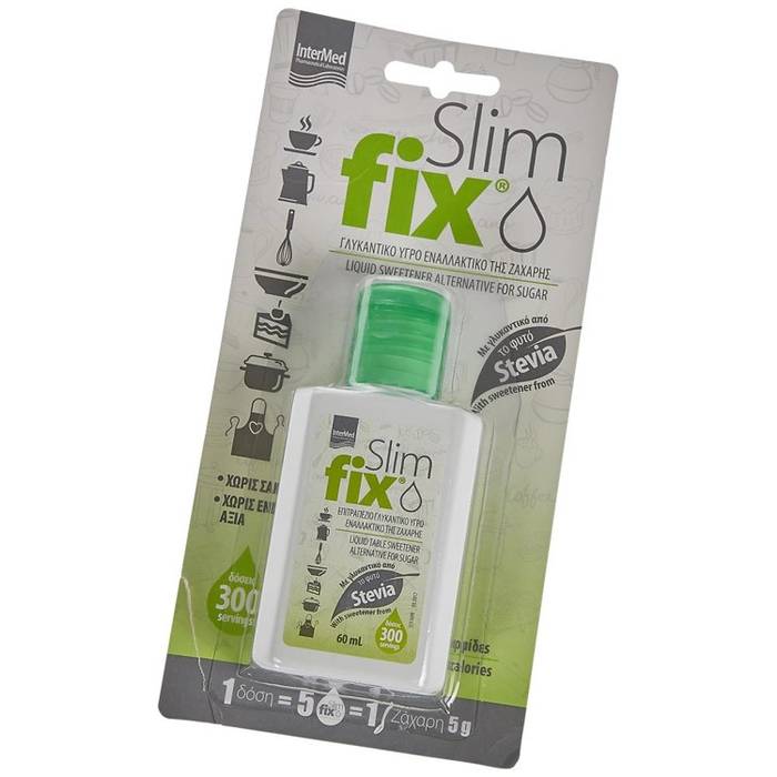 SLIM FIX Γλυκαντικό Υγρό με Stevia 60ml