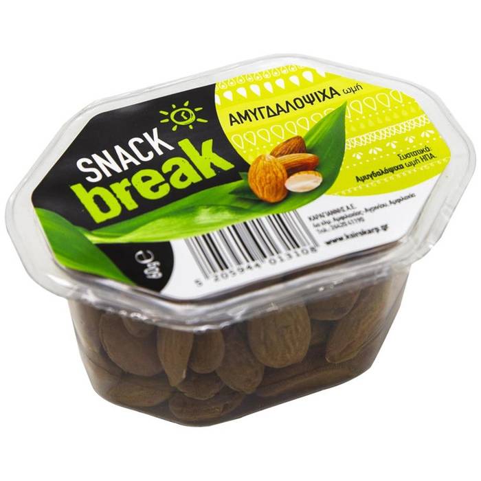 SNACK BREAK αμυγδαλόψυχα ωμή 60gr