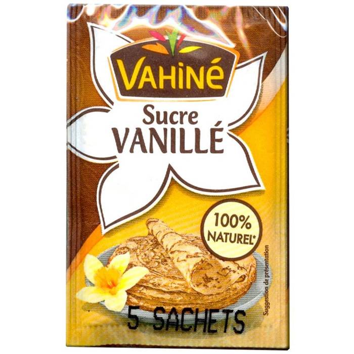 VAHINE ζάχαρη με φυσικό εκχύλισμα βανίλιας 5x7,5gr