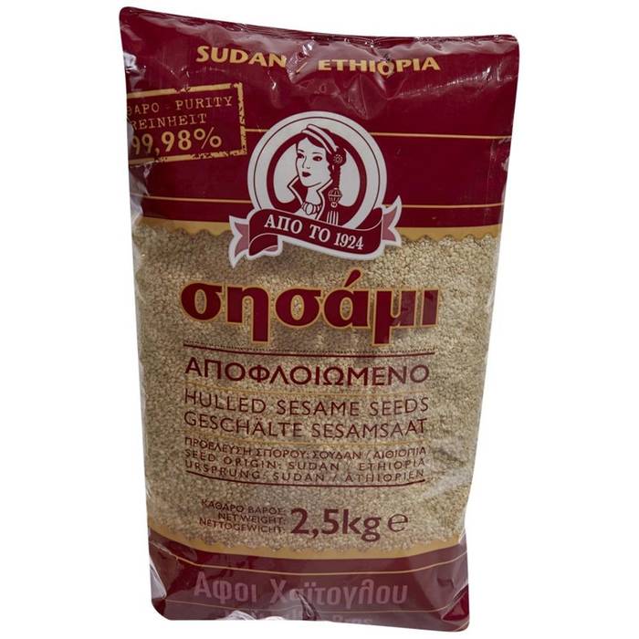 ΑΦΟΙ ΧΑΙΤΟΓΛΟΥ σησάμι αποφλοιωμένο 2,5Kg